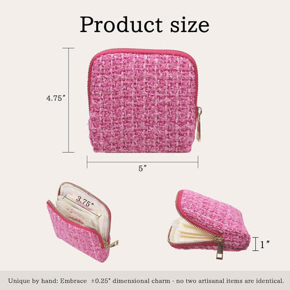 Travel Jewelry Case Organizer for Women Wedding Gifts Portable Velvet Pouches for Travel Essentials Jewelry Crystal Bracelets Necklace Storage, Ring Holder Green Tassel