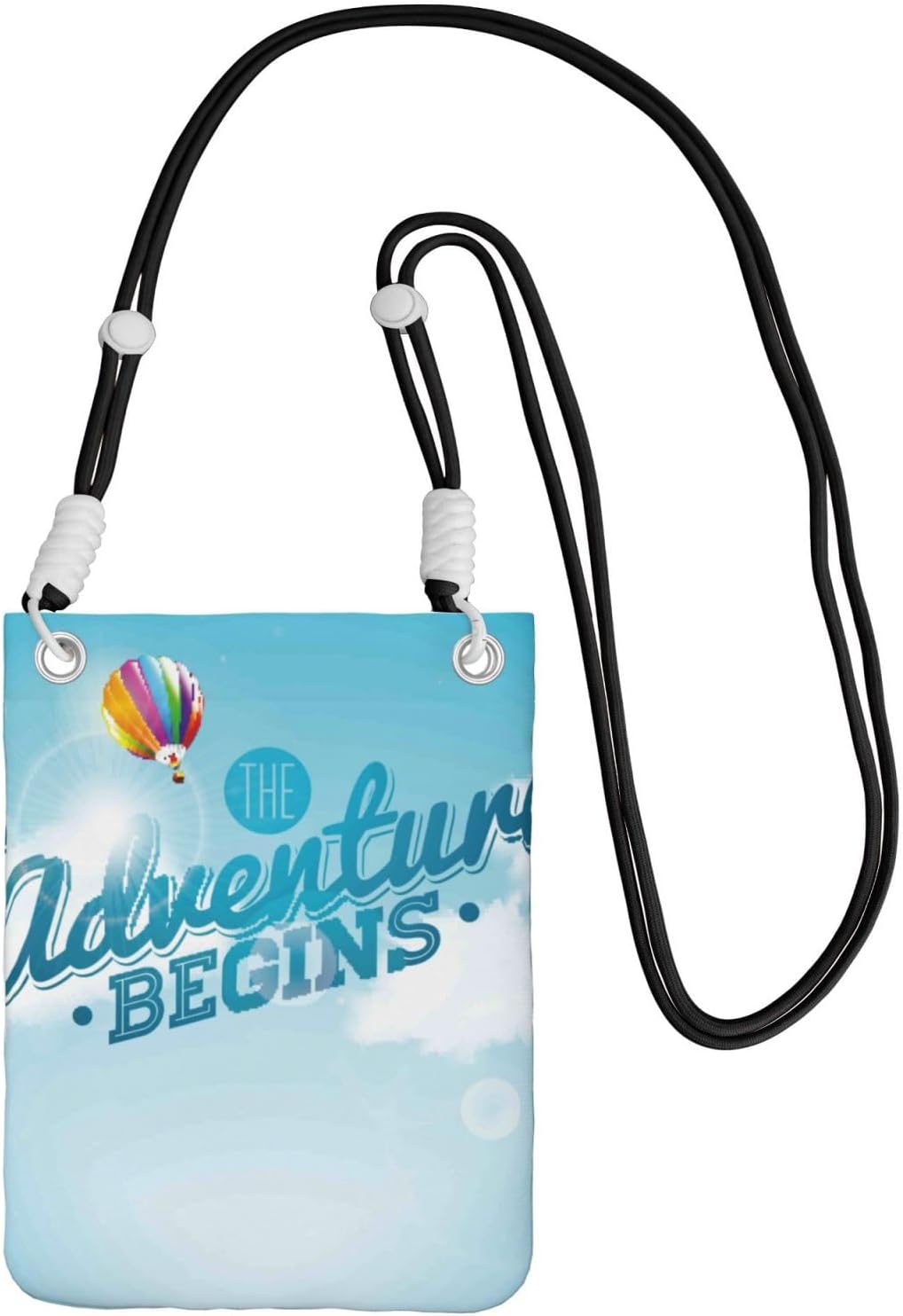 The Travel Adventure Begins for Crossbody Phone Bag, Small & Lightweight Crossbody Purse for Women with Adjustable Strap, Water-Resistant Daily Commuter Bag for Phone, Wallet, Keys
