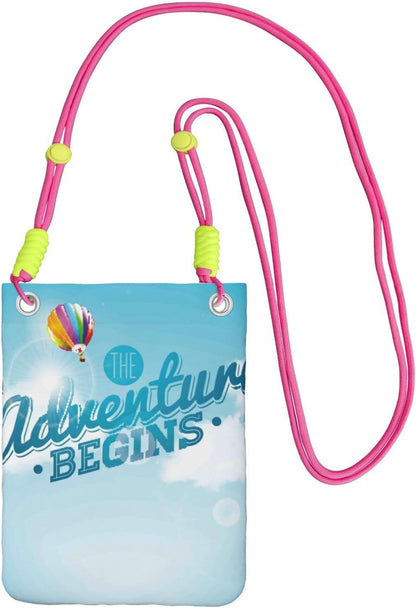 The Travel Adventure Begins for Crossbody Phone Bag, Small & Lightweight Crossbody Purse for Women with Adjustable Strap, Water-Resistant Daily Commuter Bag for Phone, Wallet, Keys