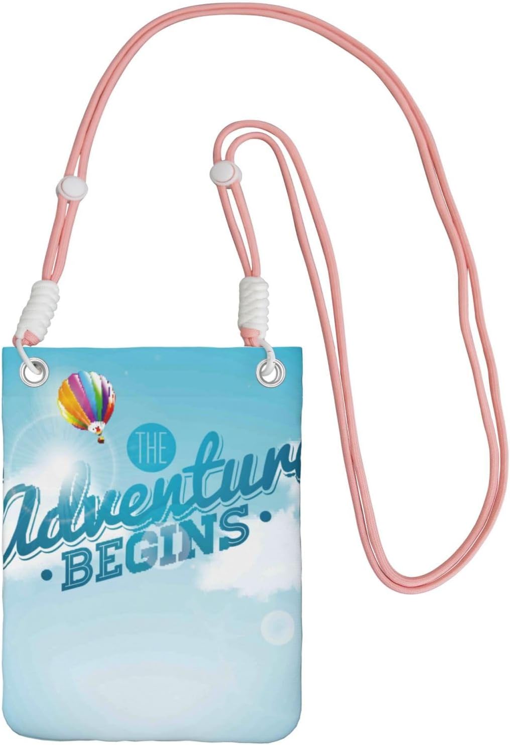 The Travel Adventure Begins for Crossbody Phone Bag, Small & Lightweight Crossbody Purse for Women with Adjustable Strap, Water-Resistant Daily Commuter Bag for Phone, Wallet, Keys