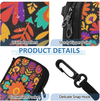 Travel Doc Organizer 8.26×5.51×1.18 In | Polyester Oxford Sturdy Shape Multi-Way Carry for Men Women Travel Indigo Lily