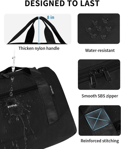 16'' Personal Item Bag Mini Duffel Bag Small Travel Bag Underseat Carry on Bag for United Airlines Gym Bag for Women and Men