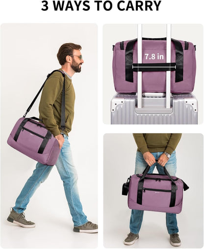 16'' Personal Item Bag Mini Duffel Bag Small Travel Bag Underseat Carry on Bag for United Airlines Gym Bag for Women and Men