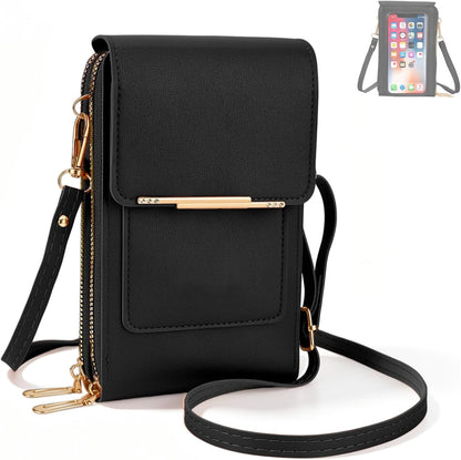 Touchscreen Phone Crossbody Bag,Touch Screen Crossbody Phone Purse,Touchscreen Crossbody Phone Wallet,Compact and Portable