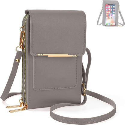 Touchscreen Phone Crossbody Bag,Touch Screen Crossbody Phone Purse,Touchscreen Crossbody Phone Wallet,Compact and Portable