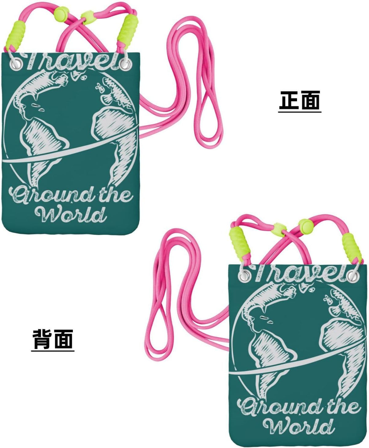Travel Around the World 1 for Crossbody Phone Bag, Small & Lightweight Crossbody Purse for Women with Adjustable Strap, Water-Resistant Daily Commuter Bag for Phone, Wallet, Keys