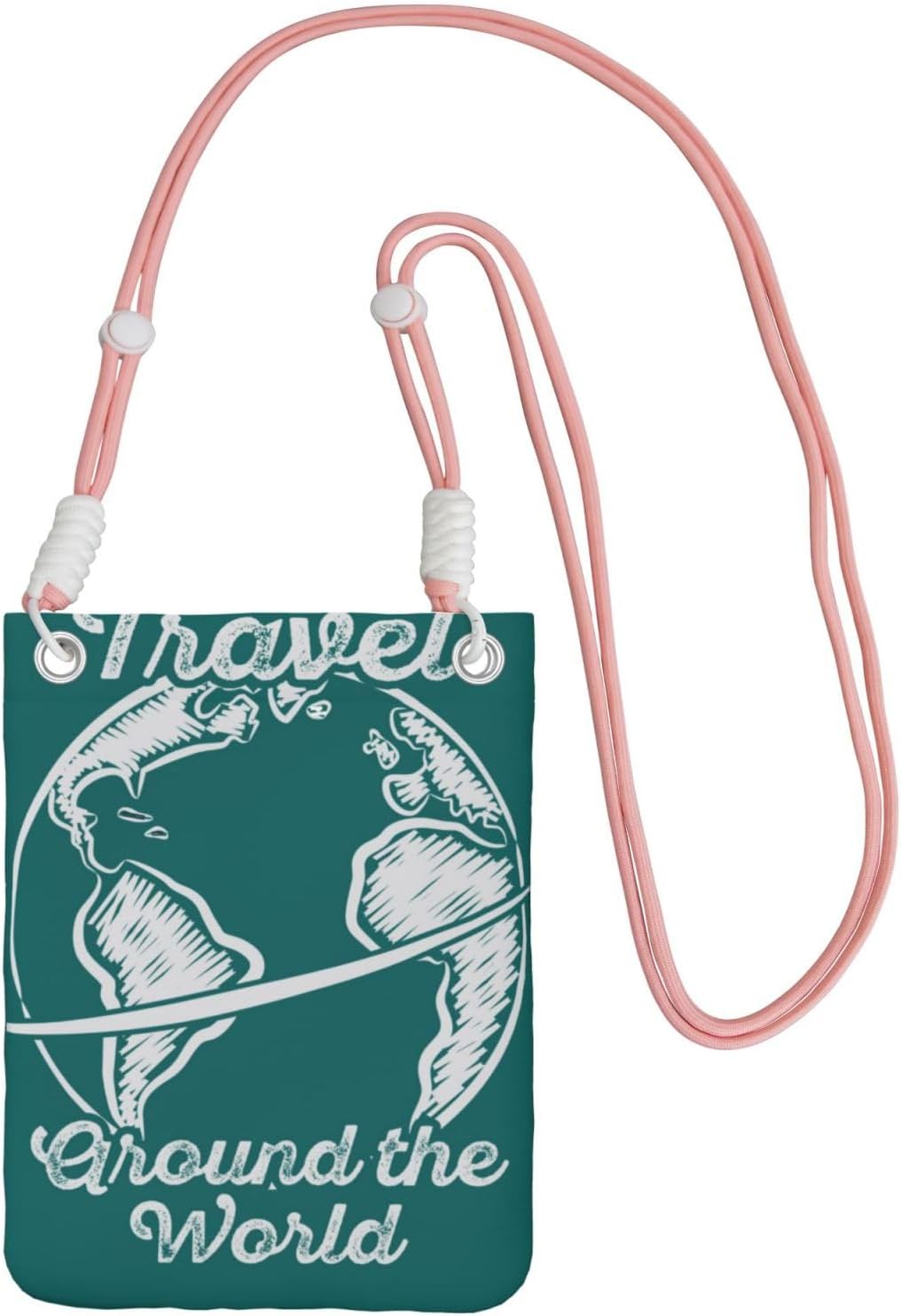 Travel Around the World 1 for Crossbody Phone Bag, Small & Lightweight Crossbody Purse for Women with Adjustable Strap, Water-Resistant Daily Commuter Bag for Phone, Wallet, Keys