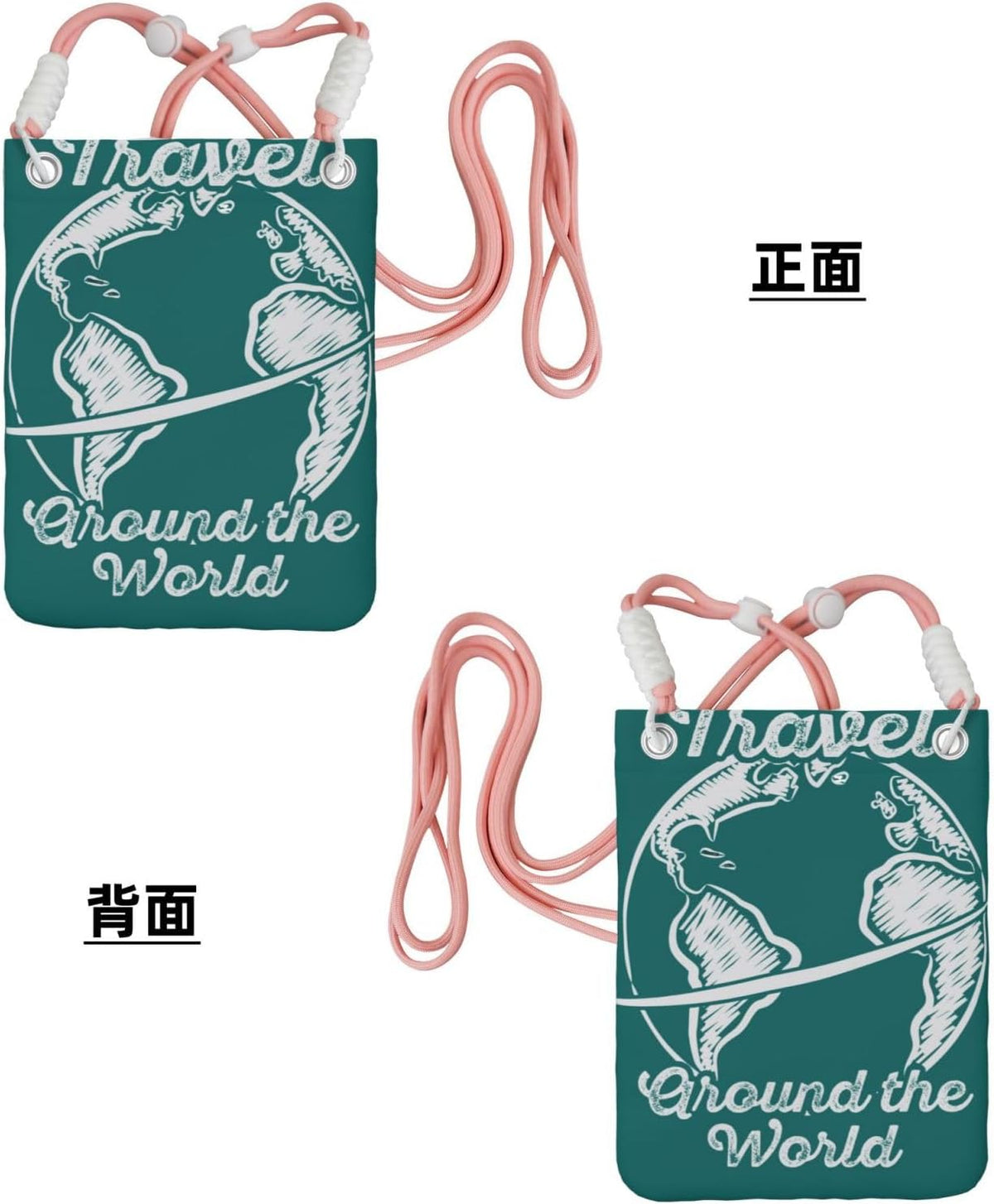 Travel Around the World 1 for Crossbody Phone Bag, Small & Lightweight Crossbody Purse for Women with Adjustable Strap, Water-Resistant Daily Commuter Bag for Phone, Wallet, Keys
