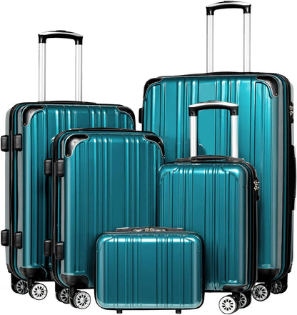 Carry On Luggage, Suitcase with Durable and Lightweight, carry on suitcase with ABS Hardshell, Dual Spinner Wheels, TSA Lock, and YKK Zipper(apricot black, S(20in)_carry on)