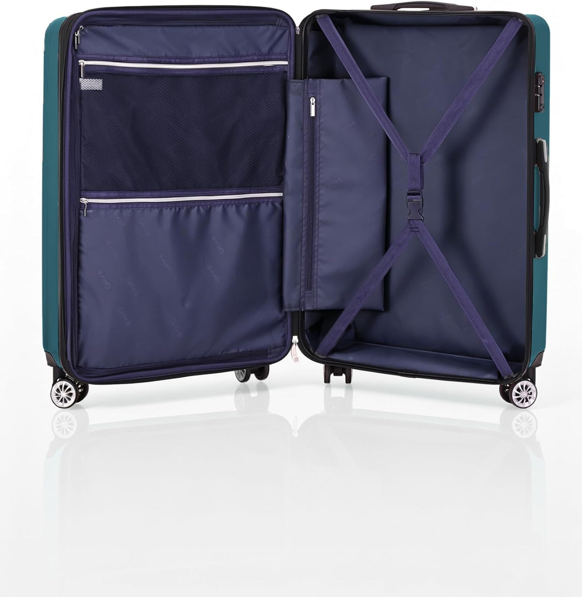 Carry On Luggage, Suitcase with Durable and Lightweight, carry on suitcase with ABS Hardshell, Dual Spinner Wheels, TSA Lock, and YKK Zipper(apricot black, S(20in)_carry on)