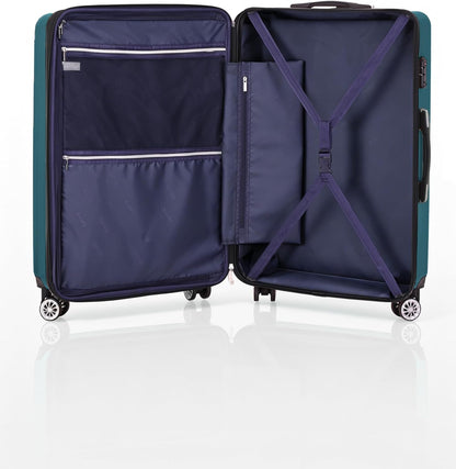 Carry On Luggage, Suitcase with Durable and Lightweight, carry on suitcase with ABS Hardshell, Dual Spinner Wheels, TSA Lock, and YKK Zipper(apricot black, S(20in)_carry on)