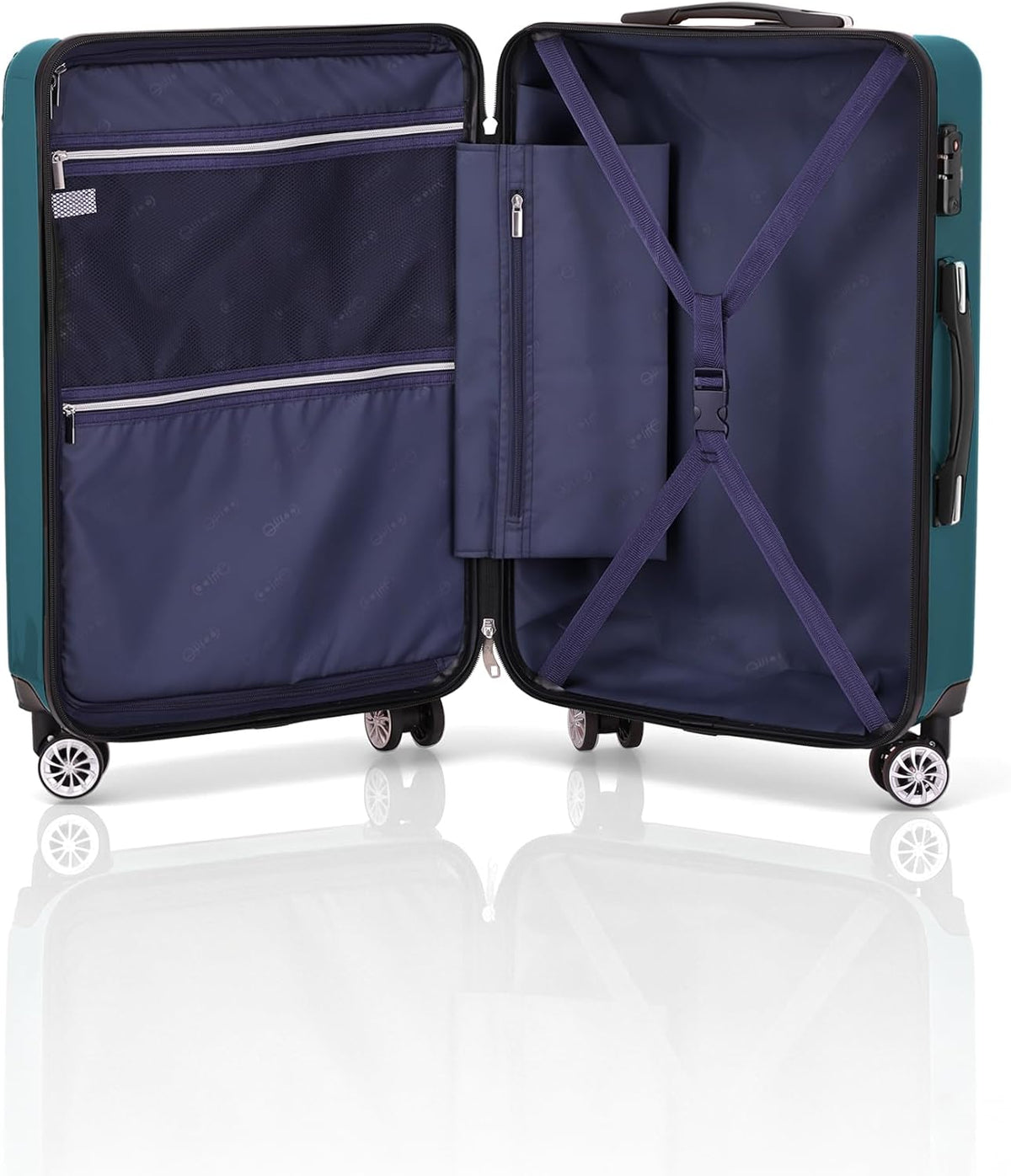 Carry On Luggage, Suitcase with Durable and Lightweight, carry on suitcase with ABS Hardshell, Dual Spinner Wheels, TSA Lock, and YKK Zipper(apricot black, S(20in)_carry on)
