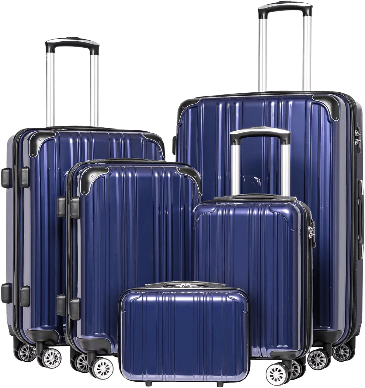 Carry On Luggage, Suitcase with Durable and Lightweight, carry on suitcase with ABS Hardshell, Dual Spinner Wheels, TSA Lock, and YKK Zipper(apricot black, S(20in)_carry on)