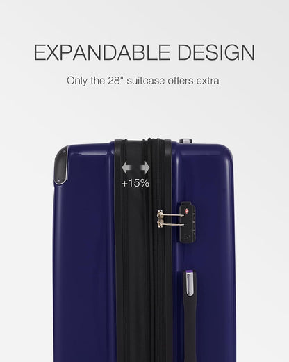 Carry On Luggage, Suitcase with Durable and Lightweight, carry on suitcase with ABS Hardshell, Dual Spinner Wheels, TSA Lock, and YKK Zipper(apricot black, S(20in)_carry on)
