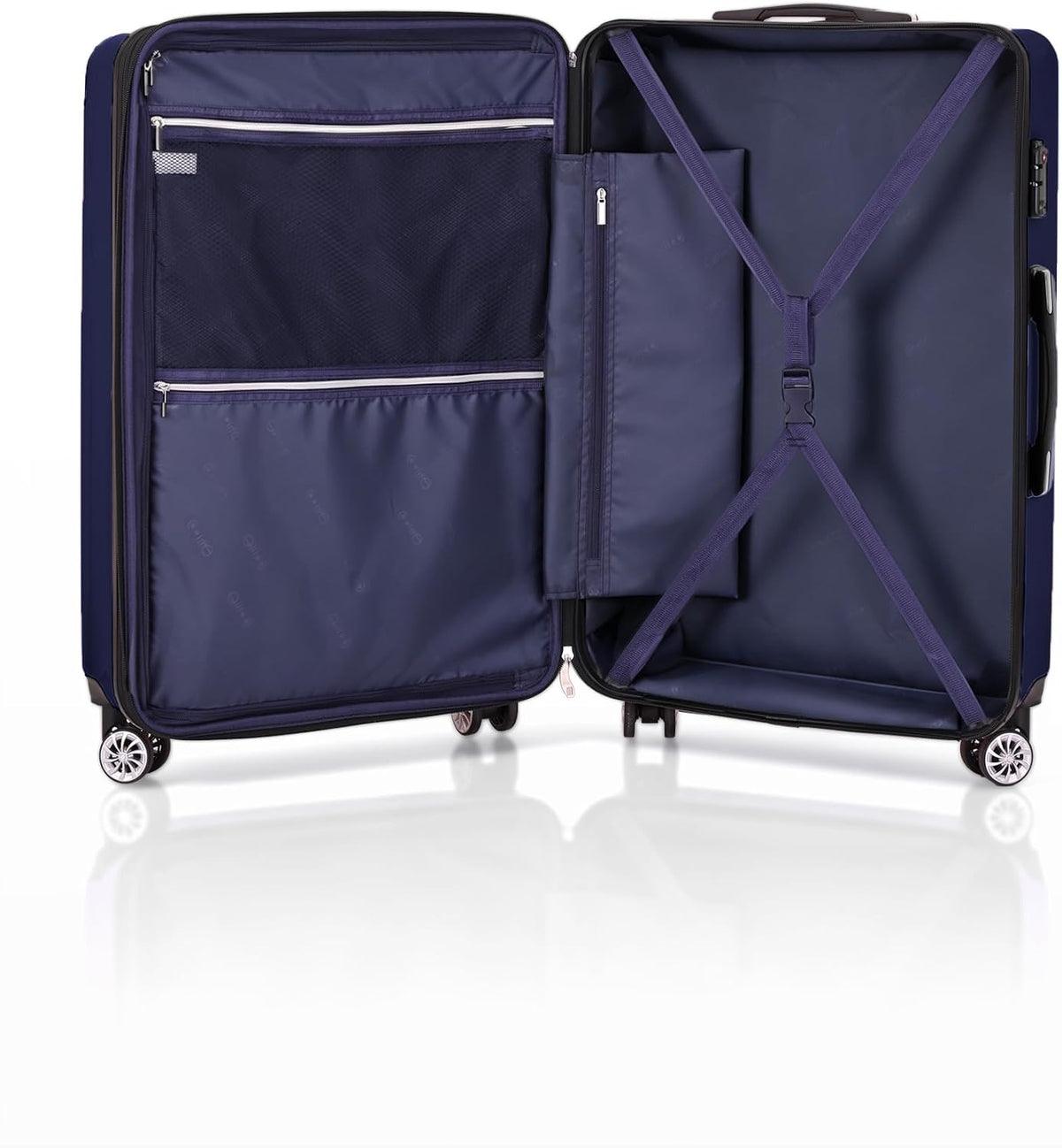 Carry On Luggage, Suitcase with Durable and Lightweight, carry on suitcase with ABS Hardshell, Dual Spinner Wheels, TSA Lock, and YKK Zipper(apricot black, S(20in)_carry on)