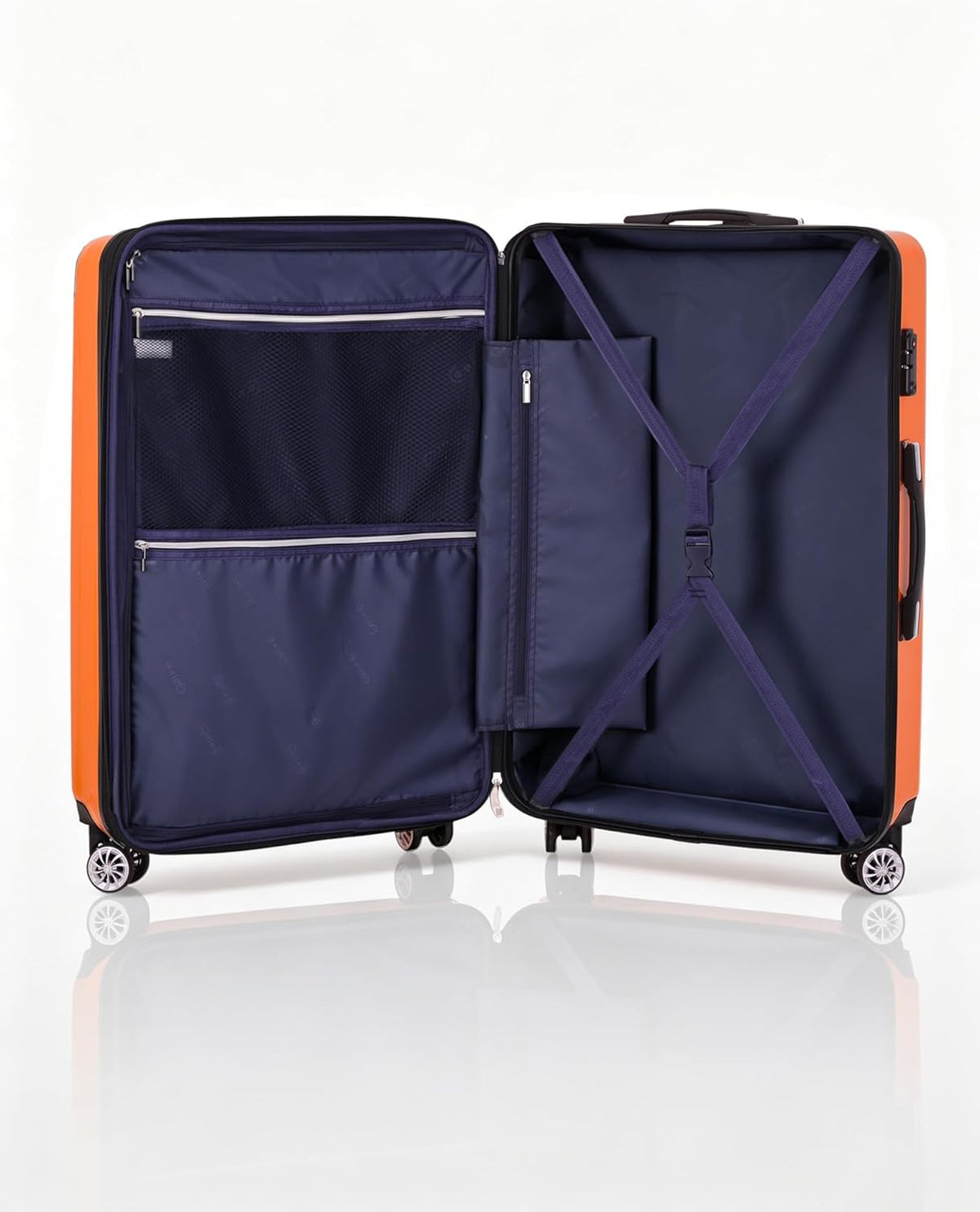 Carry On Luggage, Suitcase with Durable and Lightweight, carry on suitcase with ABS Hardshell, Dual Spinner Wheels, TSA Lock, and YKK Zipper(apricot black, S(20in)_carry on)
