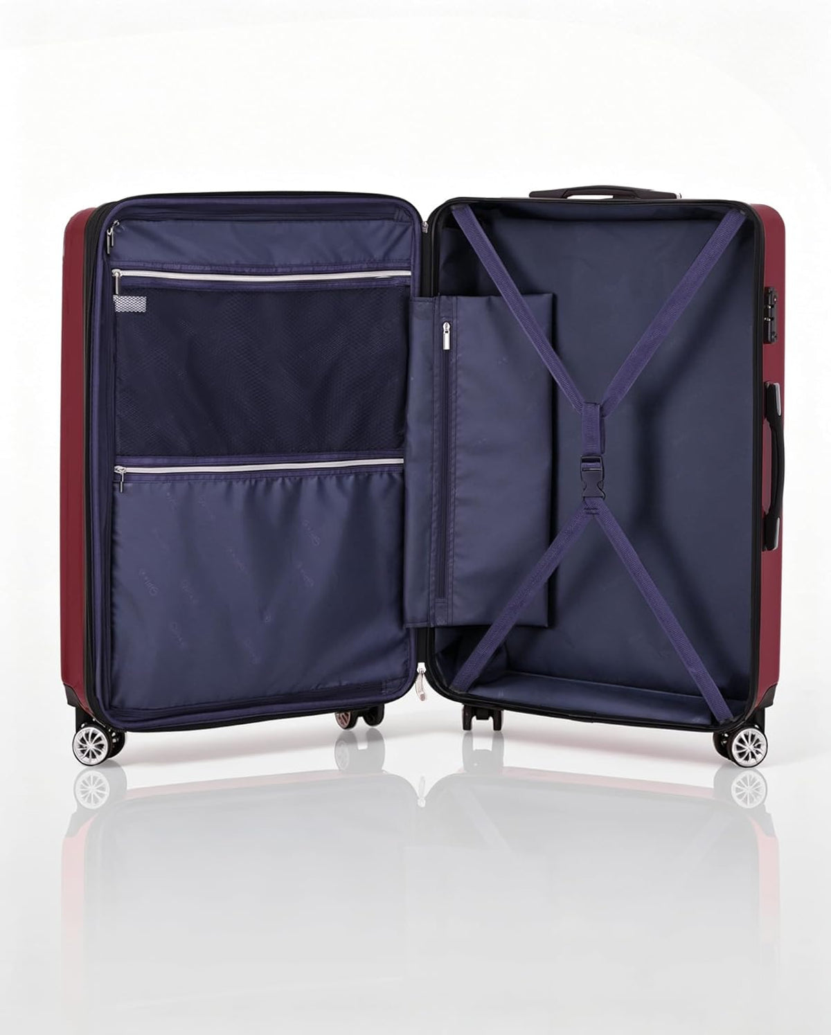 Carry On Luggage, Suitcase with Durable and Lightweight, carry on suitcase with ABS Hardshell, Dual Spinner Wheels, TSA Lock, and YKK Zipper(apricot black, S(20in)_carry on)
