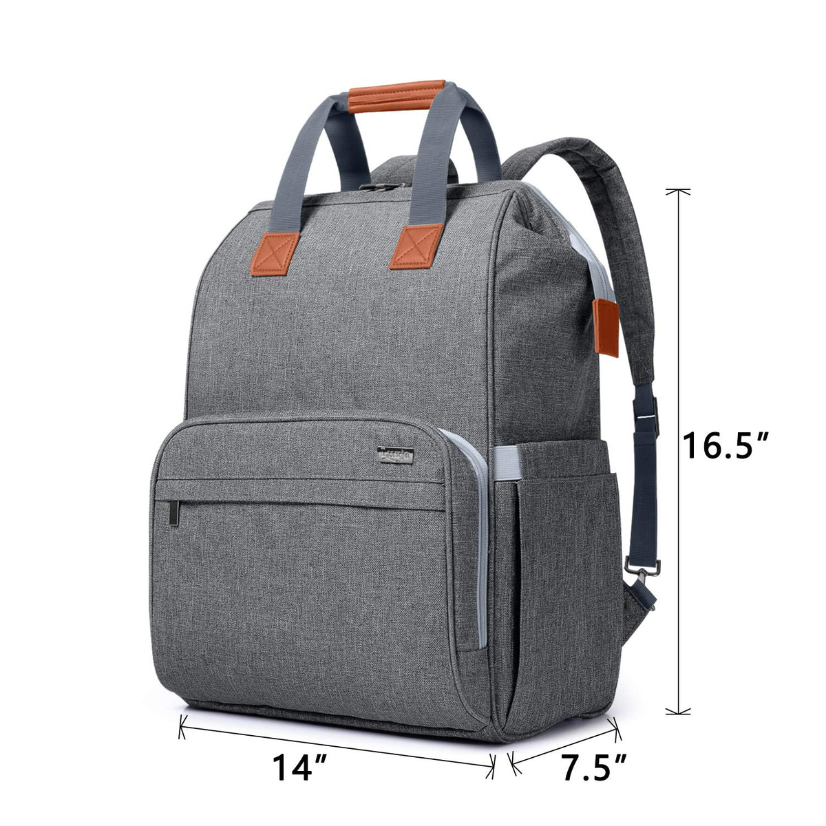 Breast Pump Backpack Storage Bag for Cooler Bag & Laptop, Gray | 2 Wear Ways, Fits Most Breast Pumps, Suitable for Working Mothers