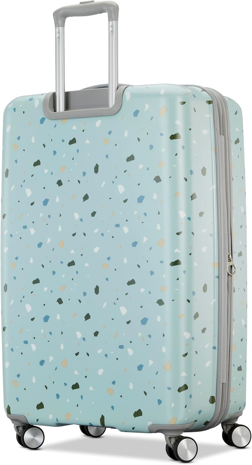 Moonlight Hardside Expandable Luggage with Spinner Wheels, Palm, Carry-On 20-Inch