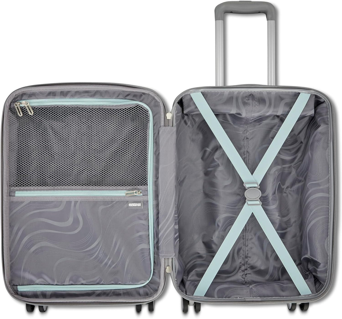 Moonlight Hardside Expandable Luggage with Spinner Wheels, Palm, Carry-On 20-Inch