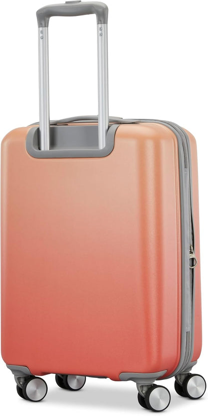 Moonlight Hardside Expandable Luggage with Spinner Wheels, Palm, Carry-On 20-Inch