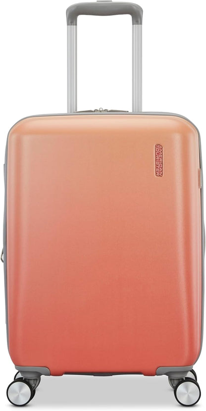 Moonlight Hardside Expandable Luggage with Spinner Wheels, Palm, Carry-On 20-Inch