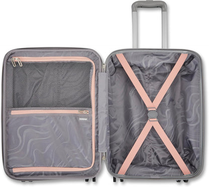 Moonlight Hardside Expandable Luggage with Spinner Wheels, Palm, Carry-On 20-Inch