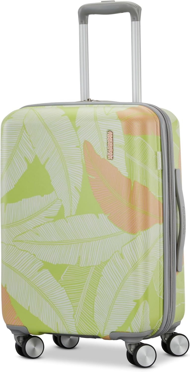 Moonlight Hardside Expandable Luggage with Spinner Wheels, Palm, Carry-On 20-Inch