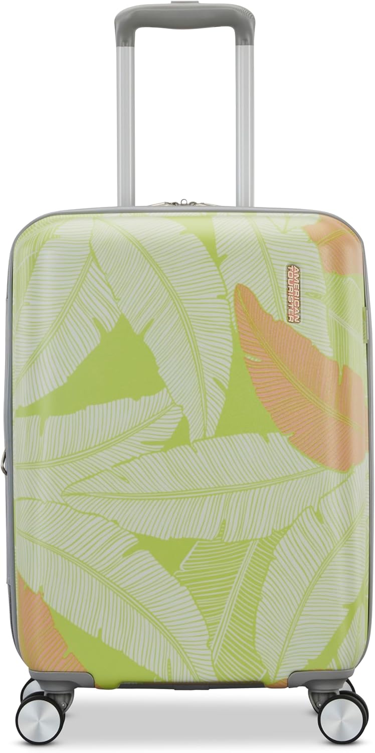 Moonlight Hardside Expandable Luggage with Spinner Wheels, Palm, Carry-On 20-Inch