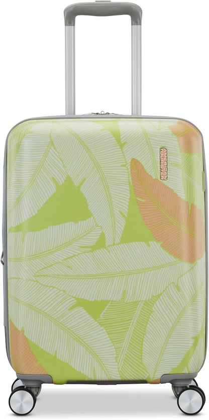 Moonlight Hardside Expandable Luggage with Spinner Wheels, Palm, Carry-On 20-Inch