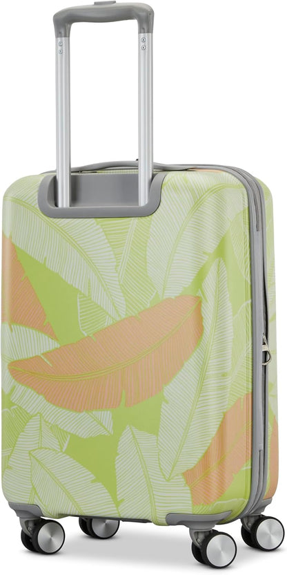Moonlight Hardside Expandable Luggage with Spinner Wheels, Palm, Carry-On 20-Inch