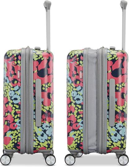 Moonlight Hardside Expandable Luggage with Spinner Wheels, Palm, Carry-On 20-Inch