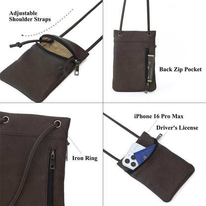 Small Crossbody Women Cell Phone Purse Wallet Bag With Shoulder Strap - Colors B
