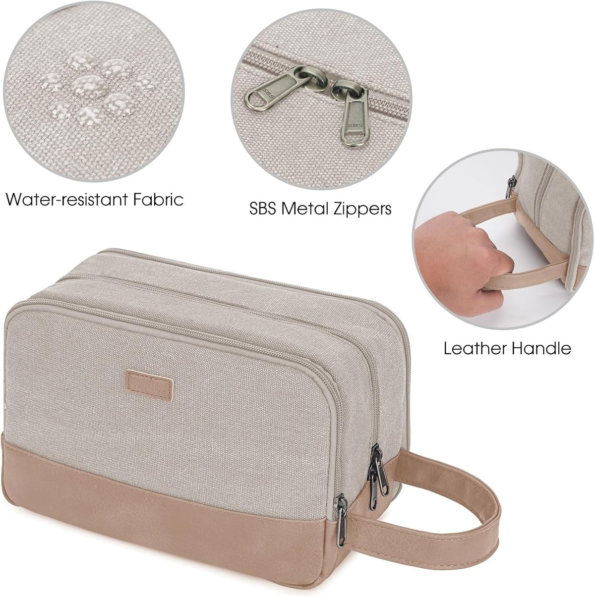 Travel Toiletry Bag for Men Large Toiletries Shaving Bag Water Resistant Hanging Dopp Kit Travel Accessories Bag for Women Men (Green)