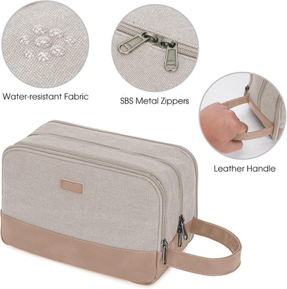 Travel Toiletry Bag for Men Large Toiletries Shaving Bag Water Resistant Hanging Dopp Kit Travel Accessories Bag for Women Men (Green)