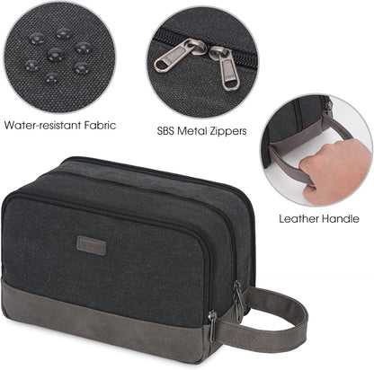 Travel Toiletry Bag for Men Large Toiletries Shaving Bag Water Resistant Hanging Dopp Kit Travel Accessories Bag for Women Men (Green)