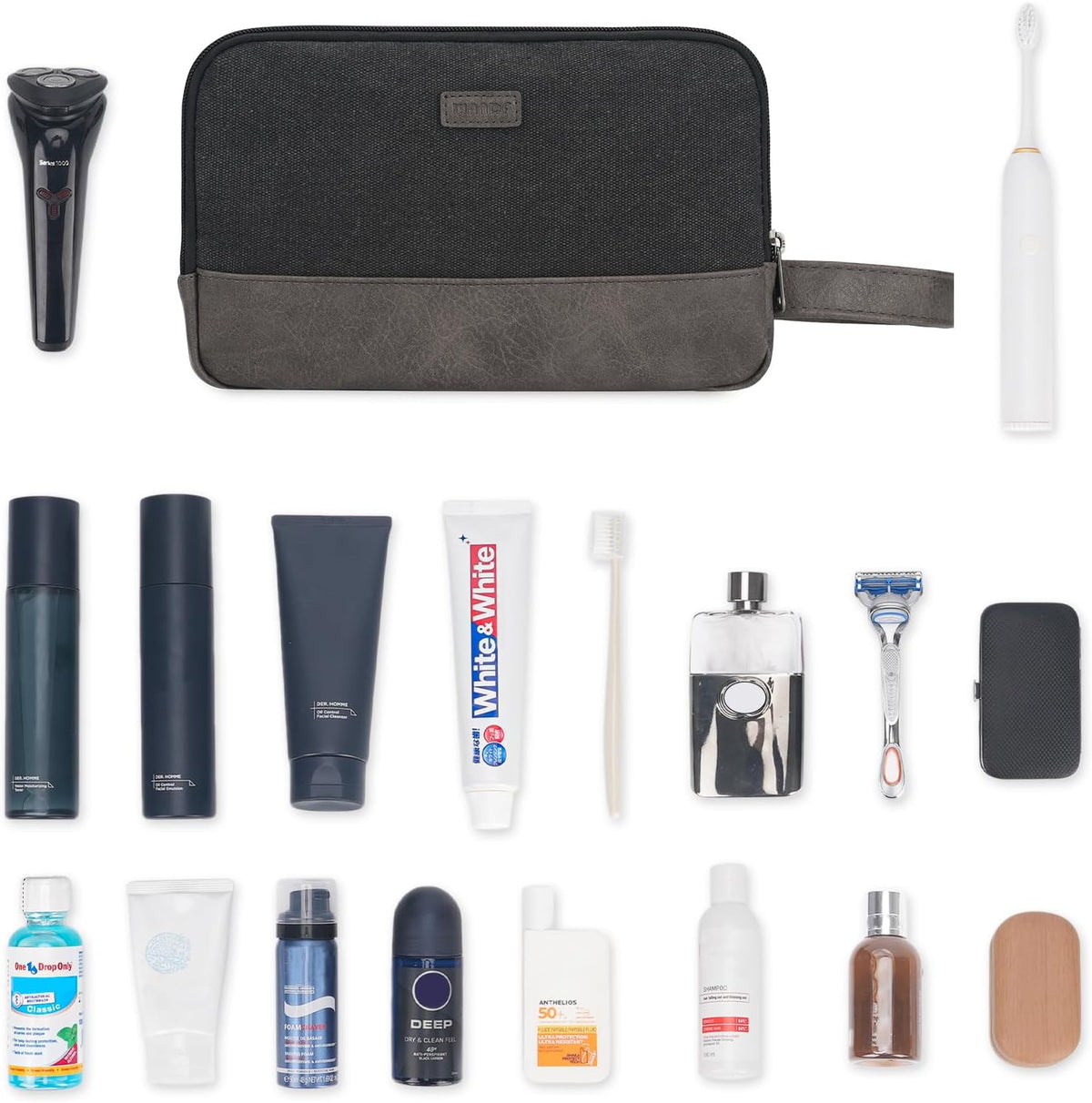 Travel Toiletry Bag for Men Large Toiletries Shaving Bag Water Resistant Hanging Dopp Kit Travel Accessories Bag for Women Men (Green)