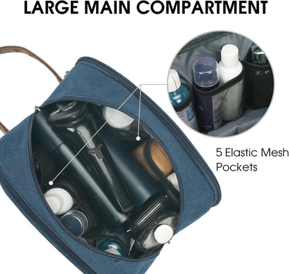 Travel Toiletry Bag for Men Large Toiletries Shaving Bag Water Resistant Hanging Dopp Kit Travel Accessories Bag for Women Men (Green)