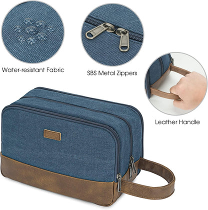 Travel Toiletry Bag for Men Large Toiletries Shaving Bag Water Resistant Hanging Dopp Kit Travel Accessories Bag for Women Men (Green)