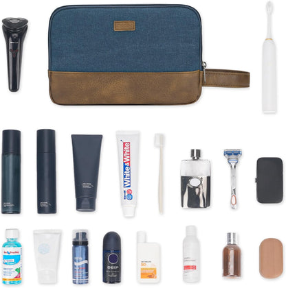 Travel Toiletry Bag for Men Large Toiletries Shaving Bag Water Resistant Hanging Dopp Kit Travel Accessories Bag for Women Men (Green)