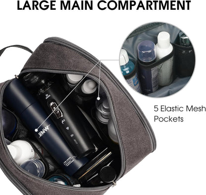 Travel Toiletry Bag for Men Large Toiletries Shaving Bag Water Resistant Hanging Dopp Kit Travel Accessories Bag for Women Men (Green)
