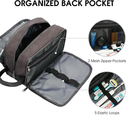 Travel Toiletry Bag for Men Large Toiletries Shaving Bag Water Resistant Hanging Dopp Kit Travel Accessories Bag for Women Men (Green)