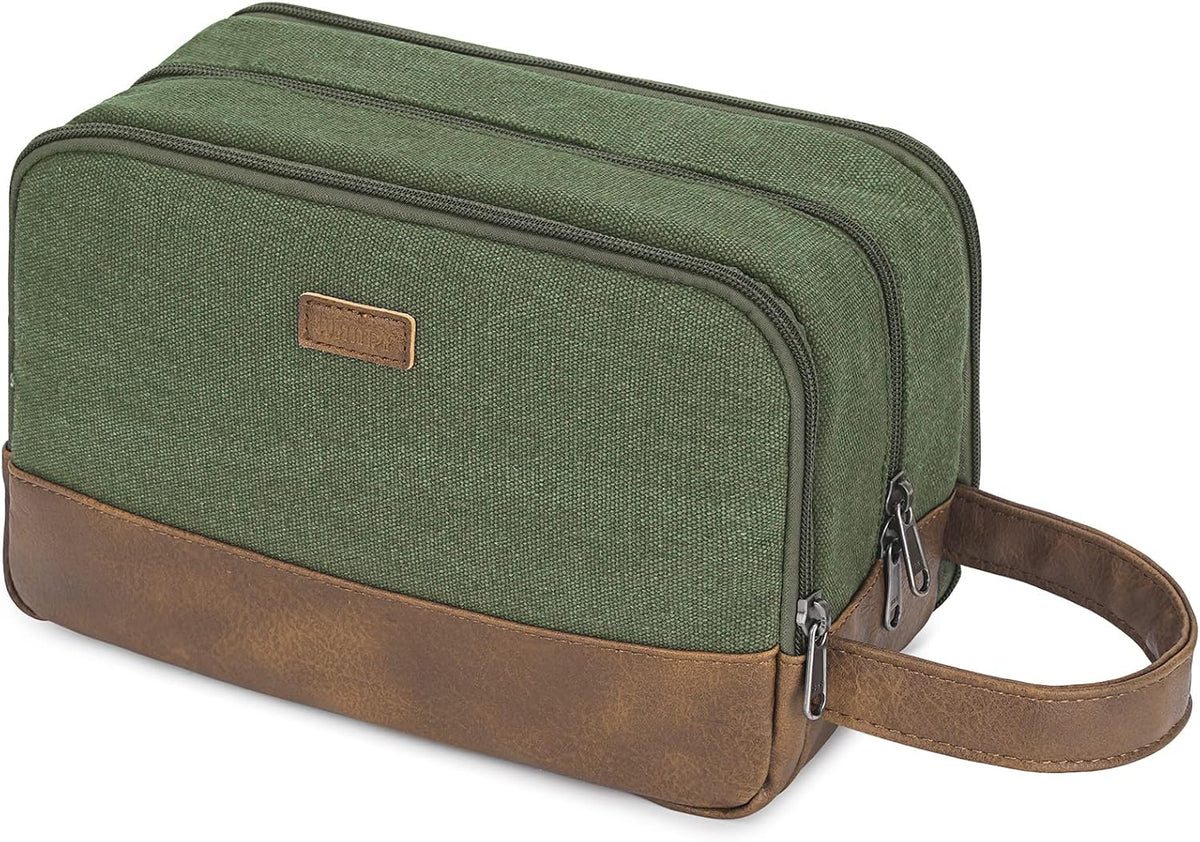 Travel Toiletry Bag for Men Large Toiletries Shaving Bag Water Resistant Hanging Dopp Kit Travel Accessories Bag for Women Men (Green)