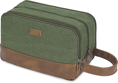 Travel Toiletry Bag for Men Large Toiletries Shaving Bag Water Resistant Hanging Dopp Kit Travel Accessories Bag for Women Men (Green)
