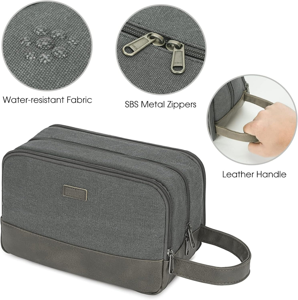 Travel Toiletry Bag for Men Large Toiletries Shaving Bag Water Resistant Hanging Dopp Kit Travel Accessories Bag for Women Men (Green)