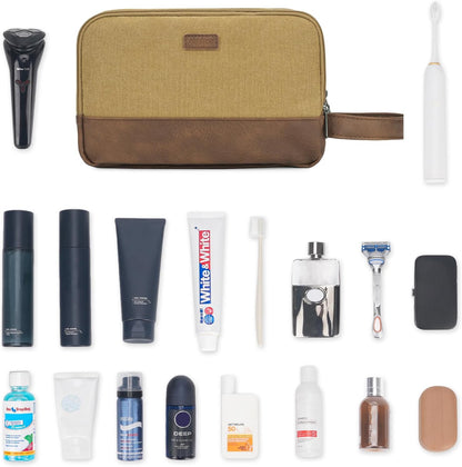 Travel Toiletry Bag for Men Large Toiletries Shaving Bag Water Resistant Hanging Dopp Kit Travel Accessories Bag for Women Men (Green)