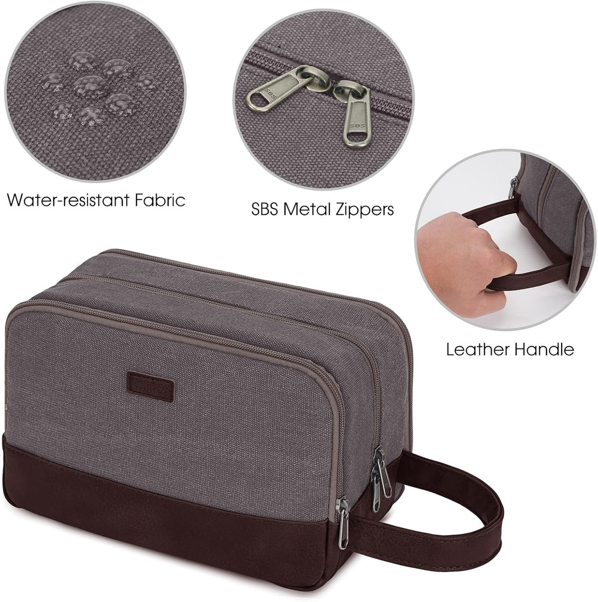 Travel Toiletry Bag for Men Large Toiletries Shaving Bag Water Resistant Hanging Dopp Kit Travel Accessories Bag for Women Men (Green)