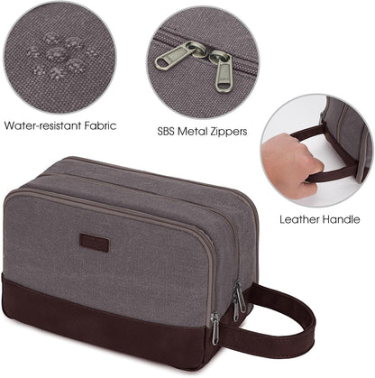 Travel Toiletry Bag for Men Large Toiletries Shaving Bag Water Resistant Hanging Dopp Kit Travel Accessories Bag for Women Men (Green)