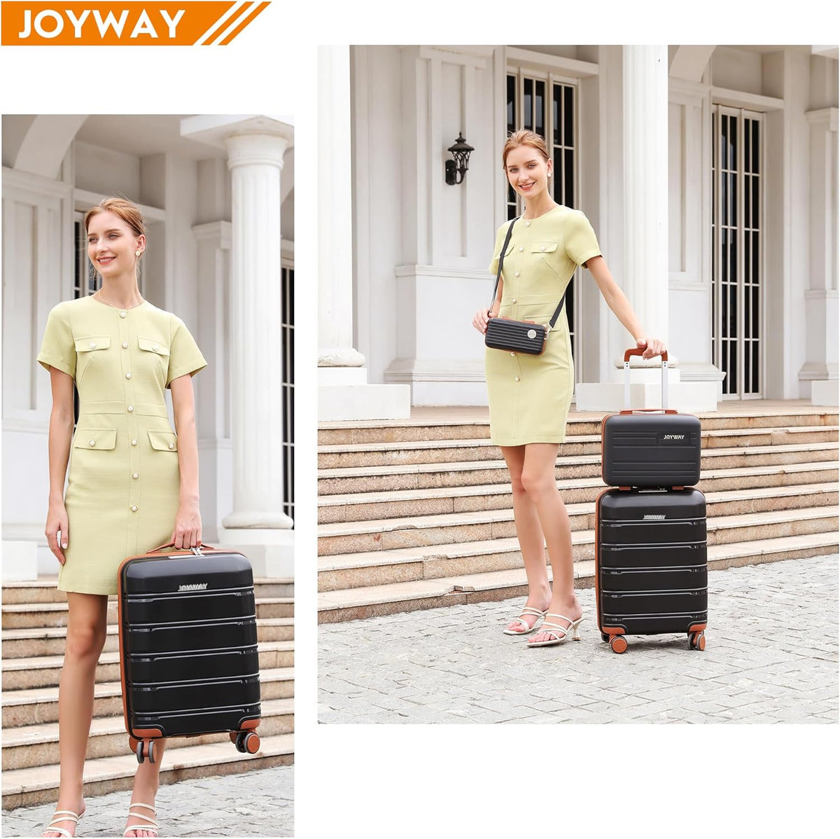 20 Inch Carry On Luggage with TSA Lock, Durable Hardshell Suitcase for Travel, Unisex Checked Set for Men and Women Dark Blue