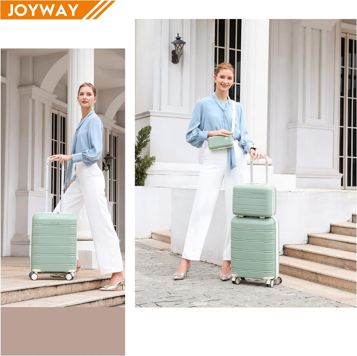 20 Inch Carry On Luggage with TSA Lock, Durable Hardshell Suitcase for Travel, Unisex Checked Set for Men and Women Dark Blue